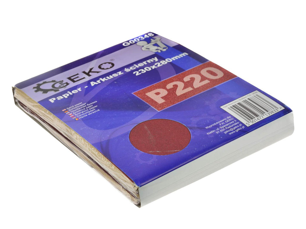 Sandpaper aluminium oxide 230 x 280 mm P220