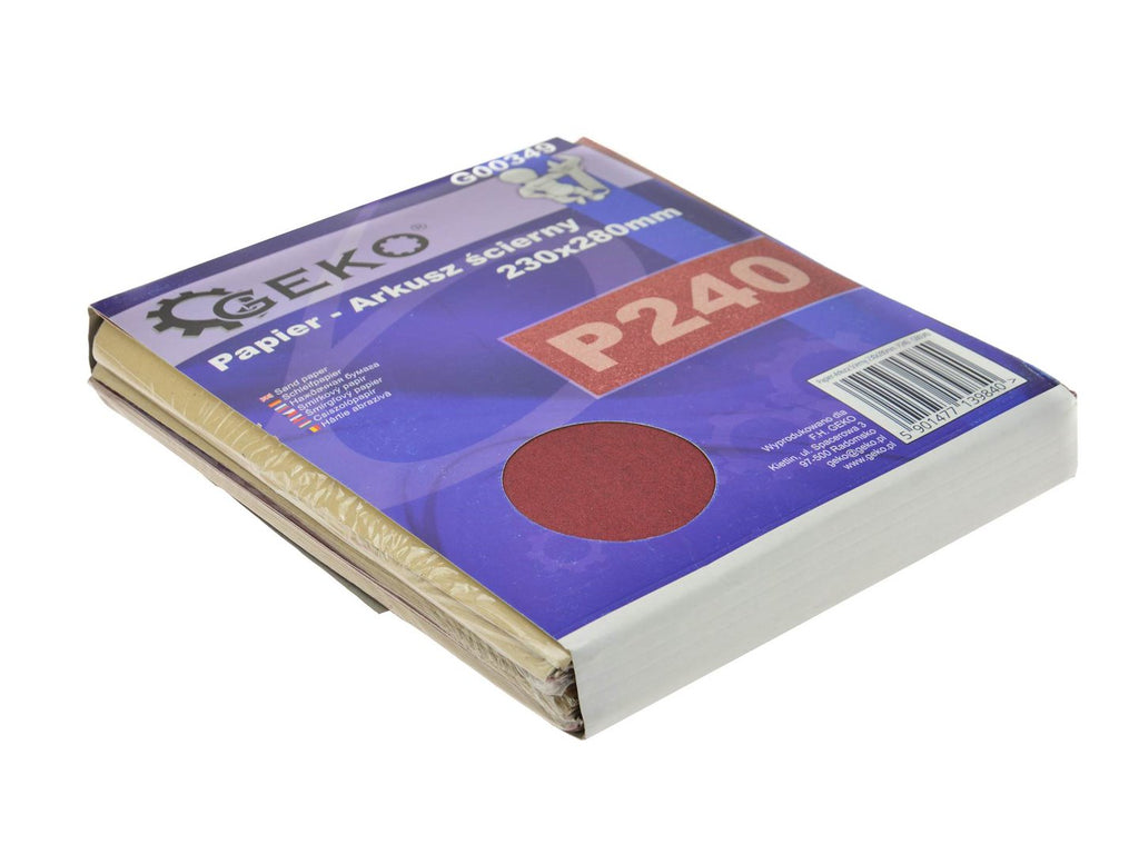 Sandpaper aluminium oxide 230 x 280 mm P240
