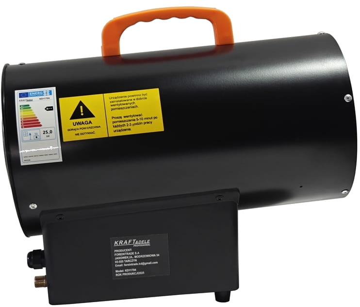 KRAFT&DELE gaasisoojendi 25 kW KD11704