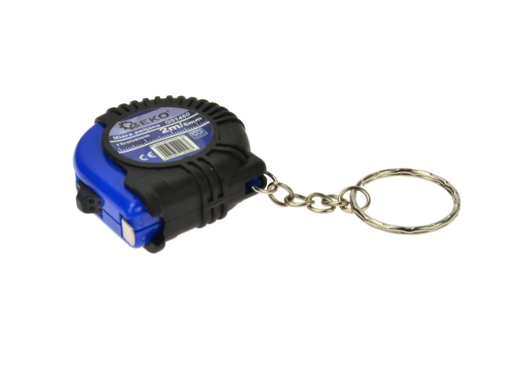 Measuring Tape 2 m x 6 mm with Keyring GEKO