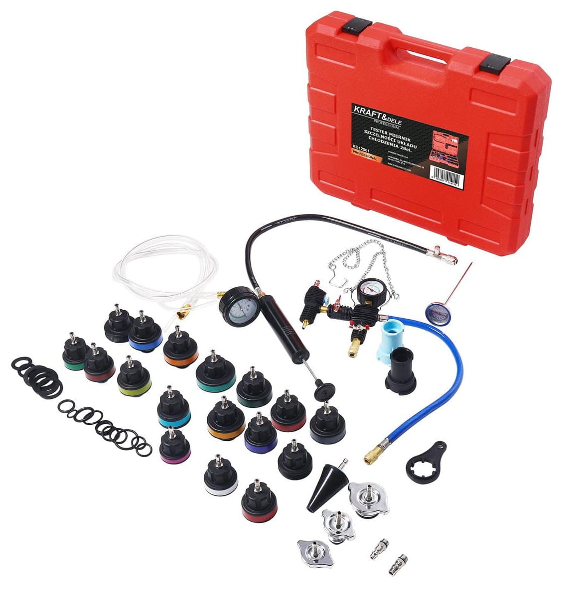 TESTER COOLING SYSTEM LEAKAGE METER 28pcs. KD12501