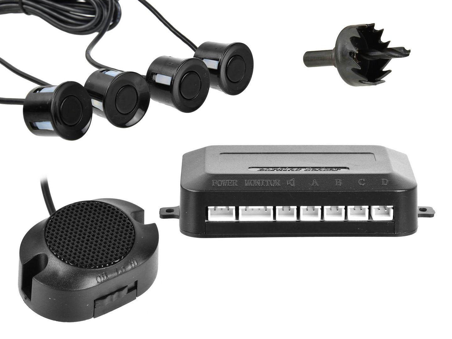Buzzer Parking Sensor System with 4 Sensors