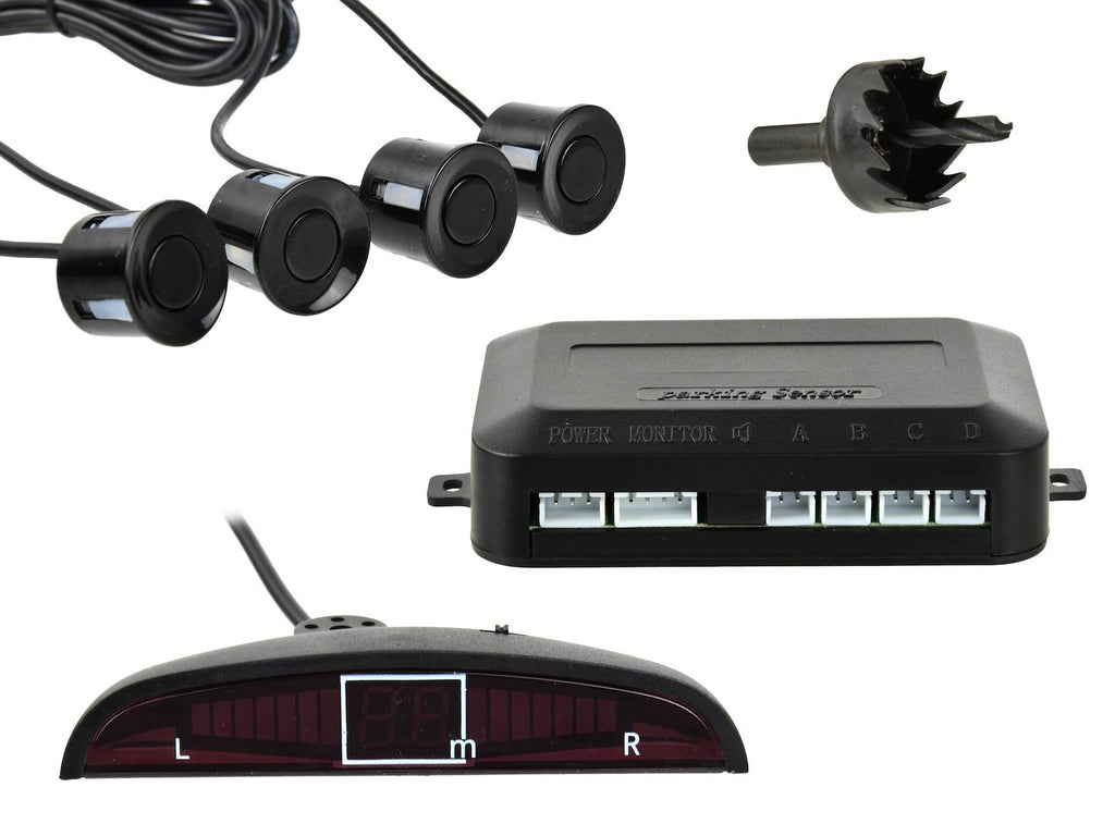LED Display Parking Sensor System with 4 Sensors