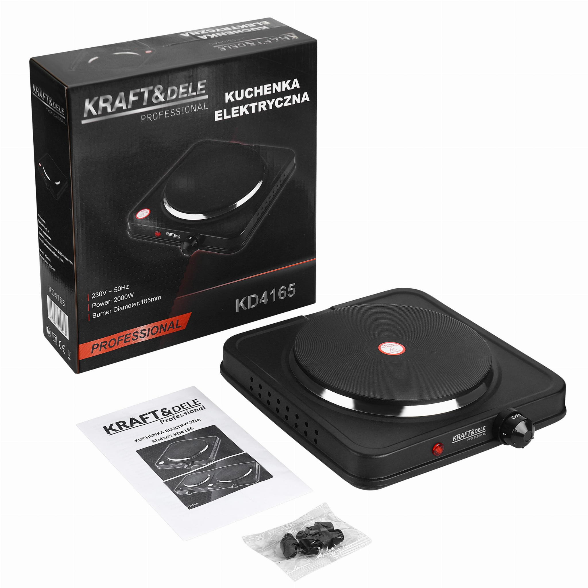 Electric stove 2000W 185mm KD4165