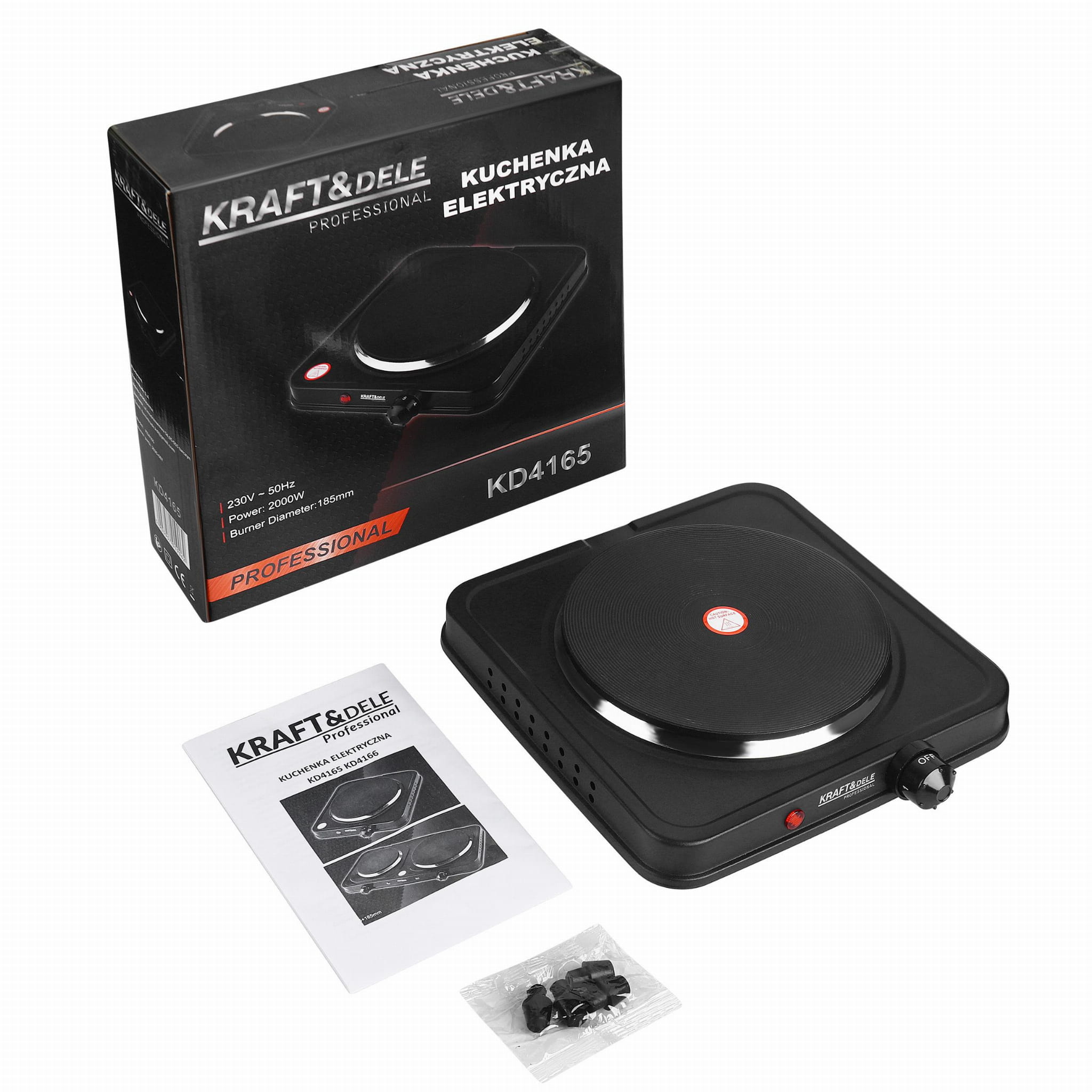 Electric stove 2000W 185mm KD4165