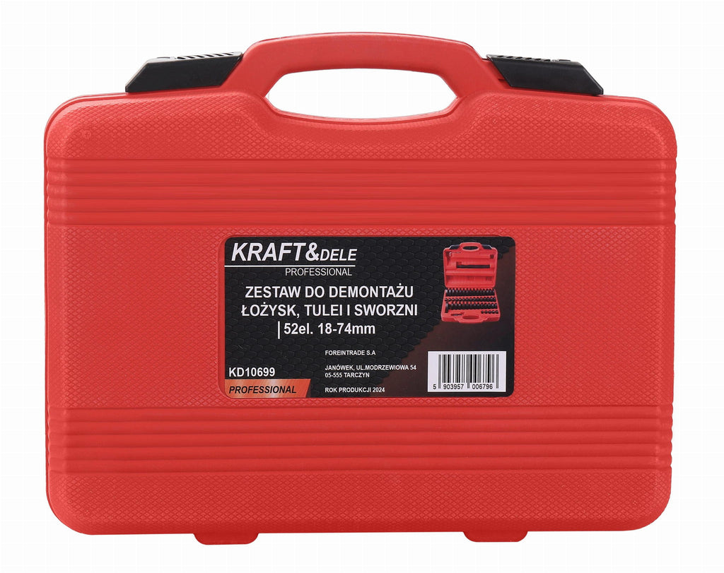 Laagrite, puks- ja tihvti eemaldamise komplekt 52 tk. KD10699