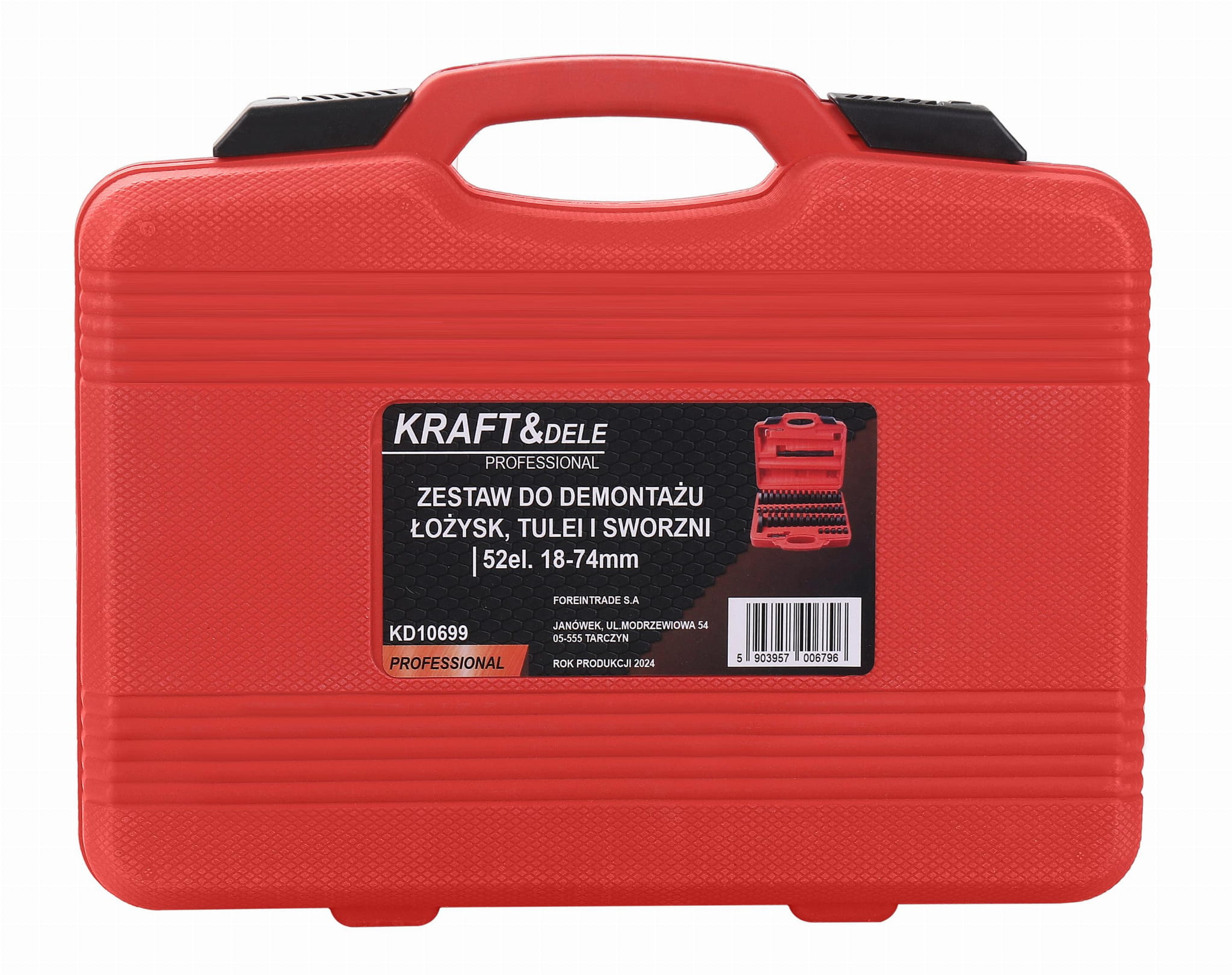 Laagrite, puks- ja tihvti eemaldamise komplekt 52 tk. KD10699