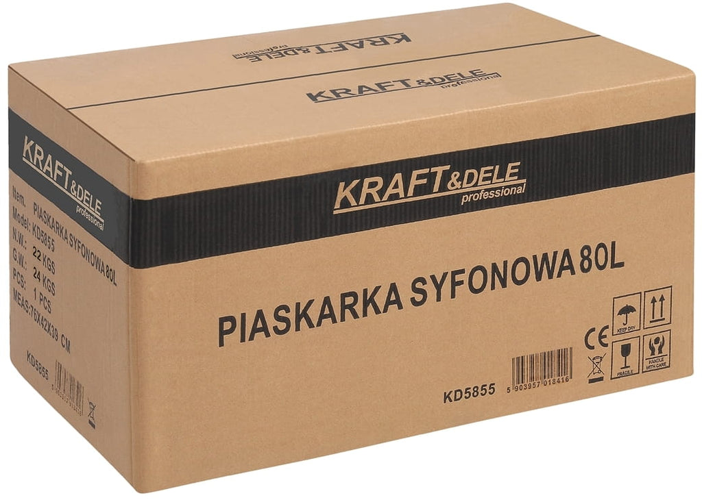 KRAFT&DELE sifoonliivaprits 80 l koos tarvikutega KD5855