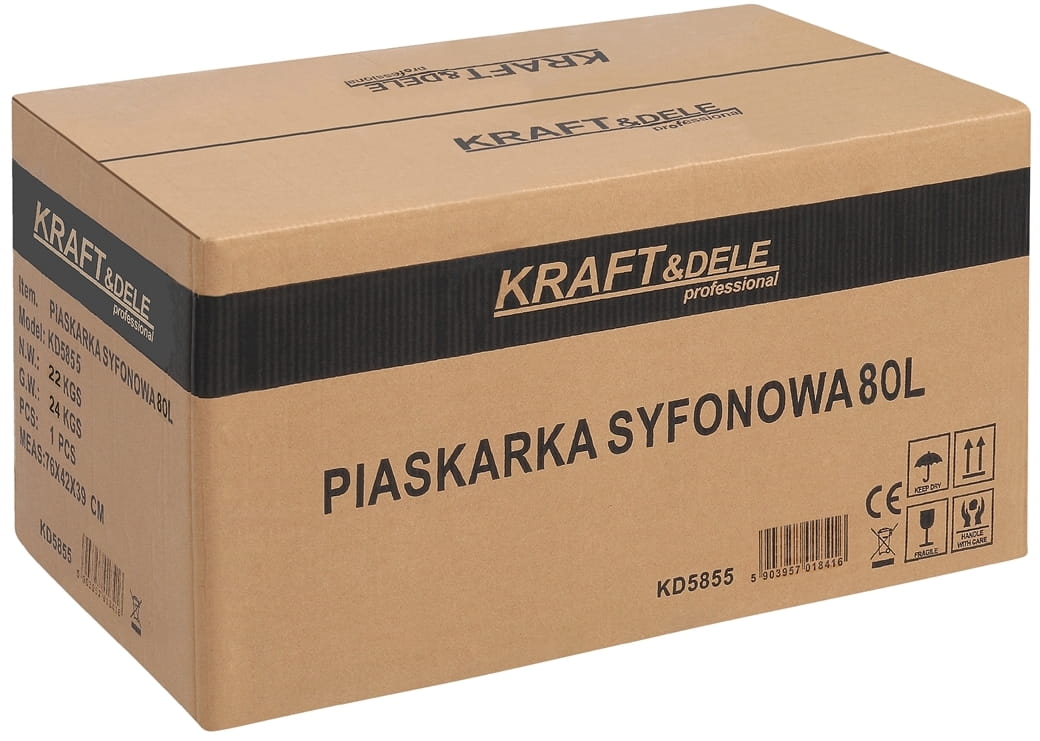 KRAFT&DELE sifoonliivaprits 80 l koos tarvikutega KD5855
