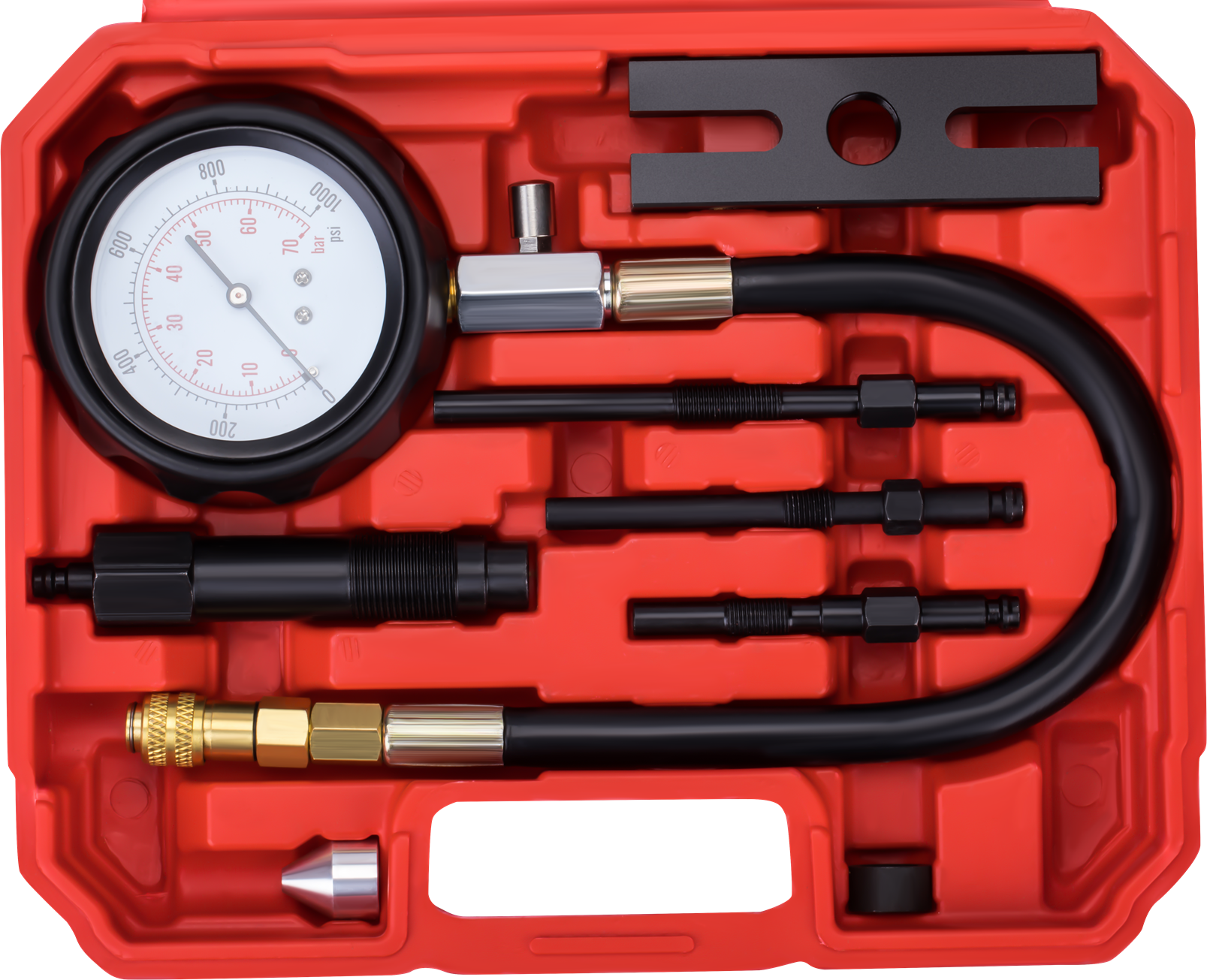 TESTER COMPRESSION PRESSURE METER - COMPRESSION - DIESEL 0-70 BAR MAX FULL KD12516