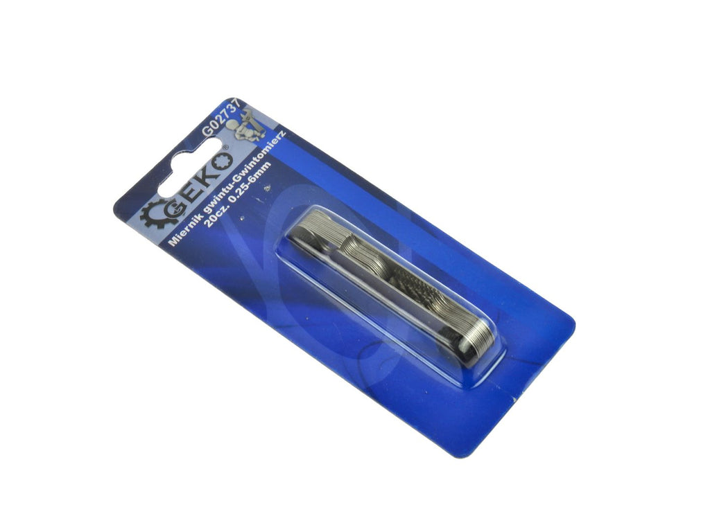 Screw Thread Measuring Tool 0.25–6 mm, 24 leaves