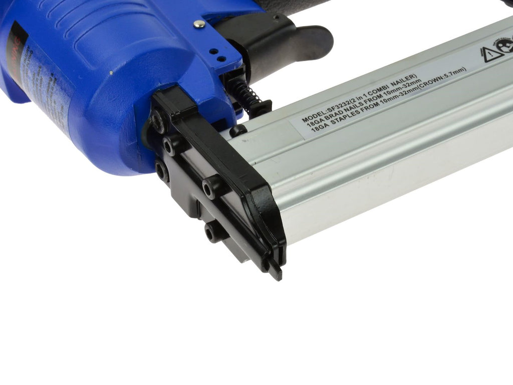 2-in-1 Pneumatic Air Nail and Staple Gun 10-32 mm / GA18-5.7 mm