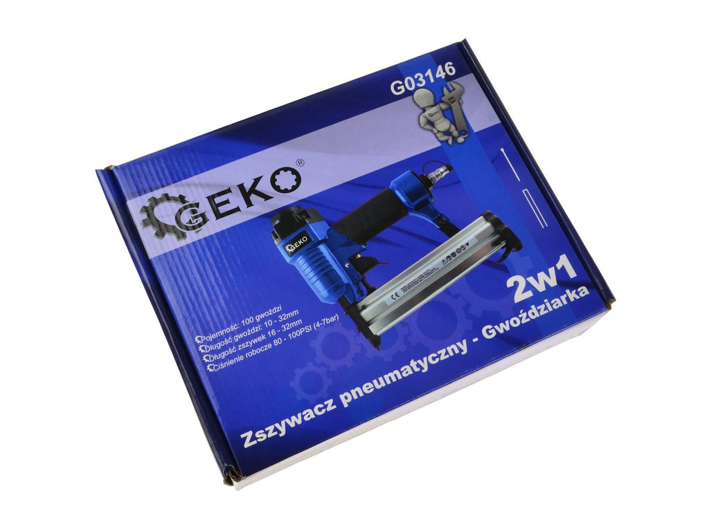 2-in-1 Pneumatic Air Nail and Staple Gun 10-32 mm / GA18-5.7 mm