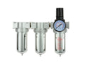 3-Stage Air Filter/Regulator/Dryer, 1/2" NPT, with Gauge
