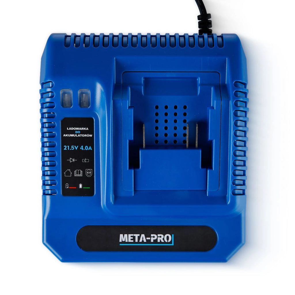 META-PRO Kiire akulaadija 21.5V 4A – Li-Ion elektritööriista laadija