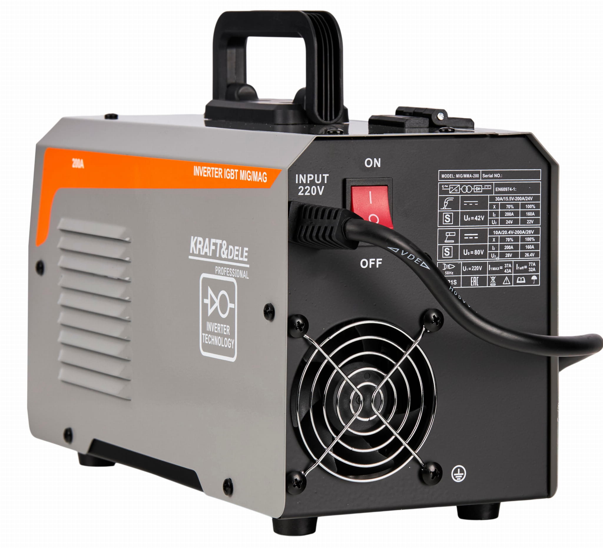 MIG/MMA WELDER 200A MODEL KD1788