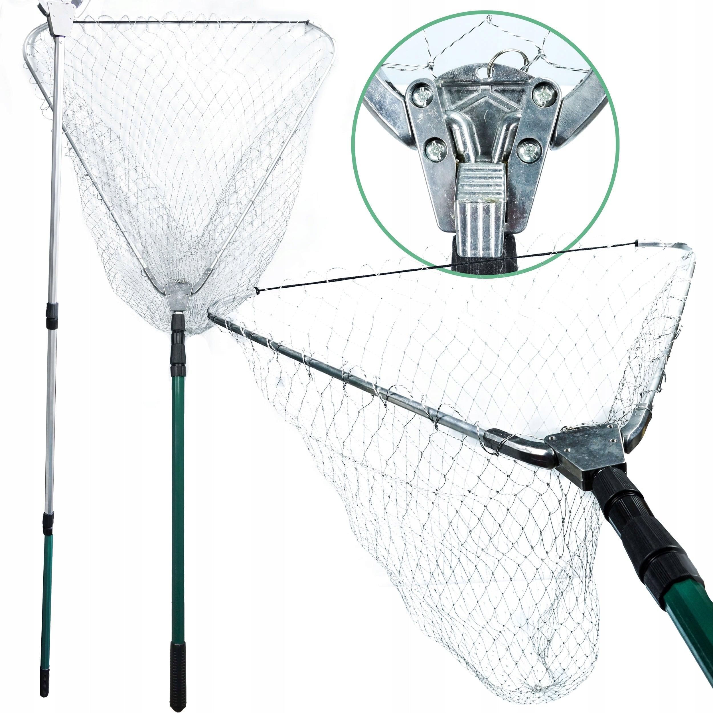 Karpide maandumisvõrk Hokkaido 50x50 cm, 200 cm nailon