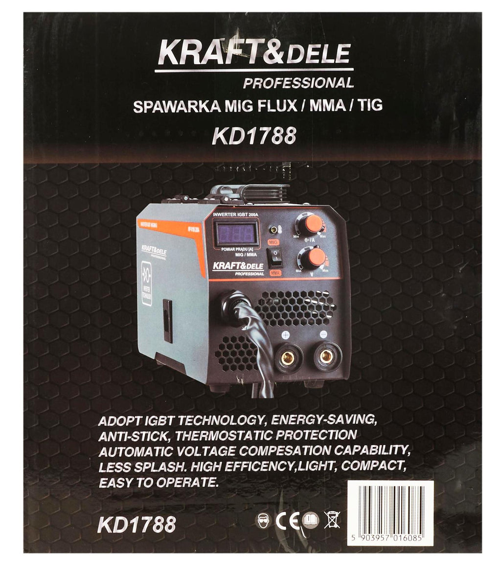 MIG/MMA WELDER 200A MODEL KD1788