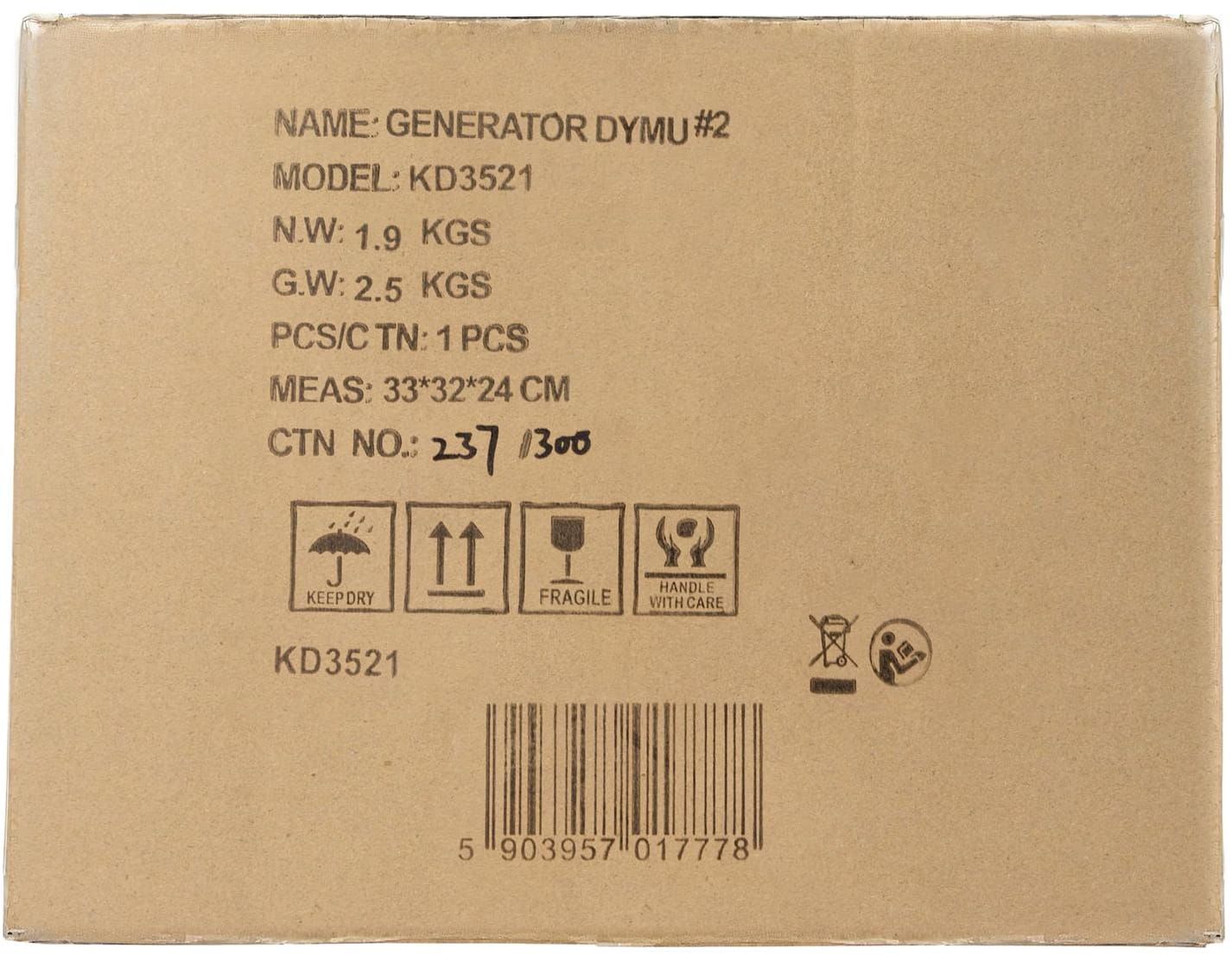 Suitsugeneraator lekete testimiseks süsteemidele 12V 9l/min 30ml KD3521