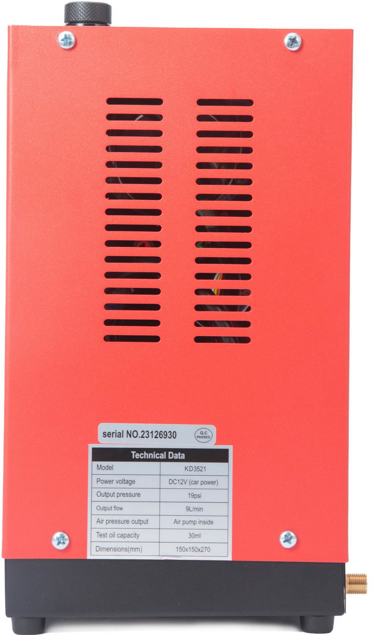 Suitsugeneraator lekete testimiseks süsteemidele 12V 9l/min 30ml KD3521