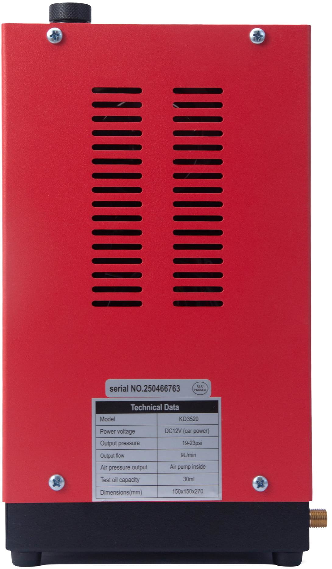 Smoke generator for leak testing systems 12V 9l/min 30ml KD3520