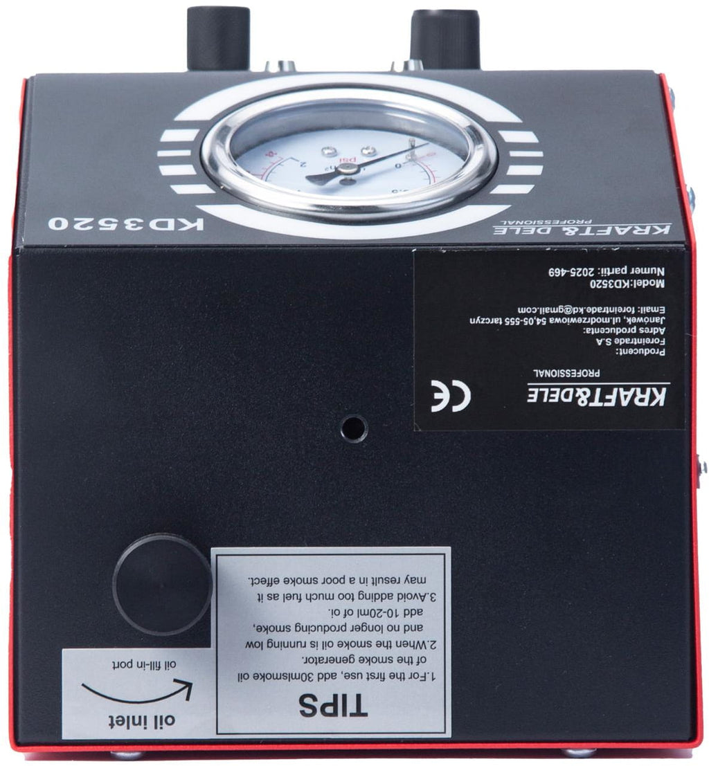 Smoke generator for leak testing systems 12V 9l/min 30ml KD3520