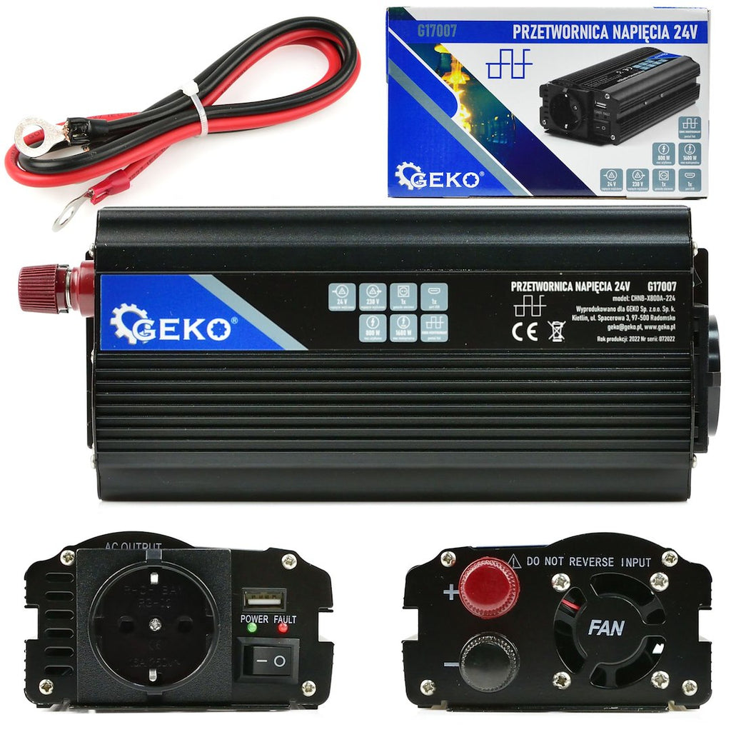 Voltage Converter 24V/230V 800/1600W