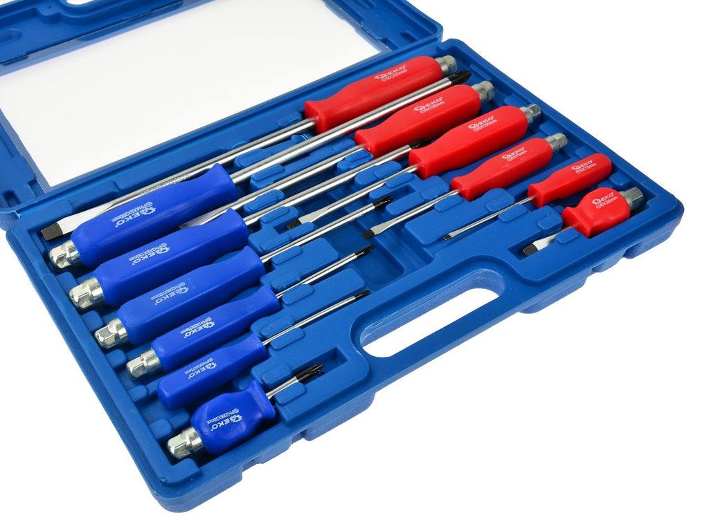 Engineers' and Mechanics' Screwdriver Set, 12 pcs, CrV