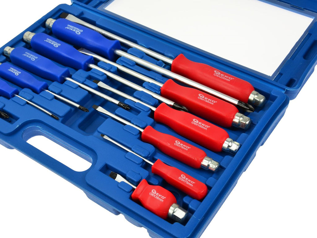 Engineers' and Mechanics' Screwdriver Set, 12 pcs, CrV