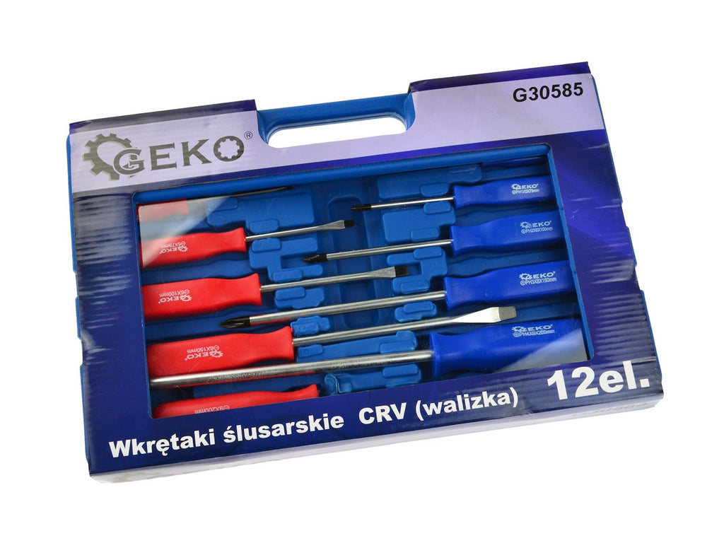 Engineers' and Mechanics' Screwdriver Set, 12 pcs, CrV