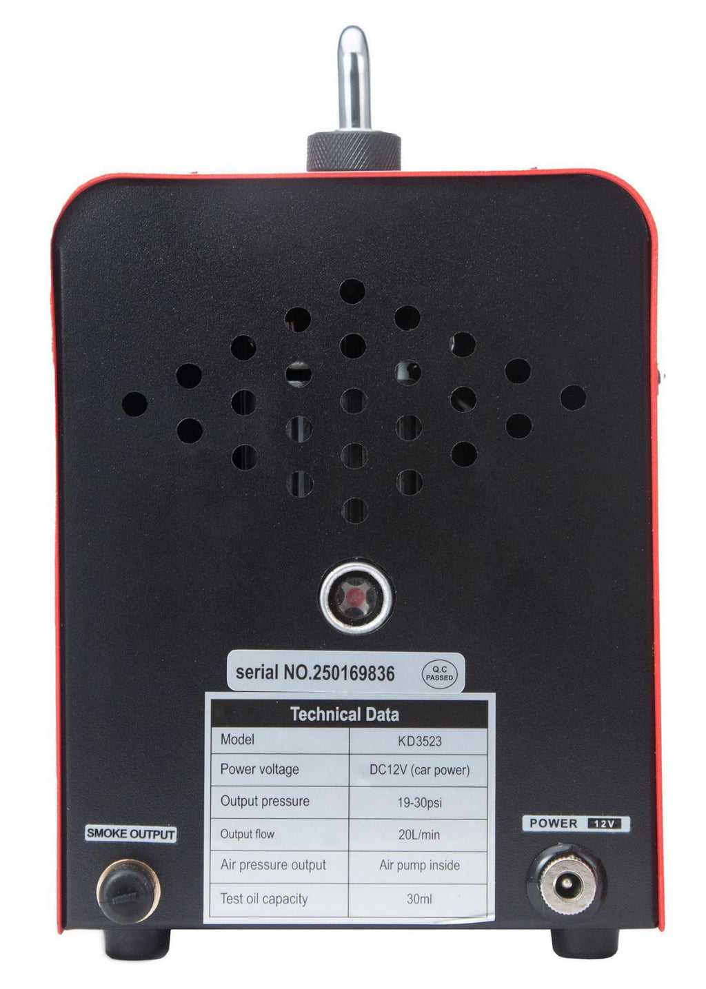 Suitsugeneraator lekete testimiseks süsteemidele 12V 20l/min 30ml KD3523