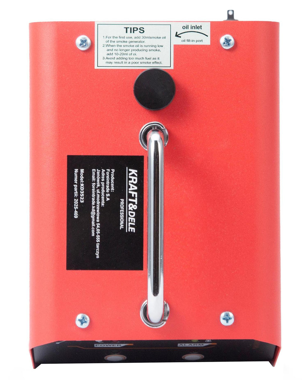 Suitsugeneraator lekete testimiseks süsteemidele 12V 20l/min 30ml KD3523