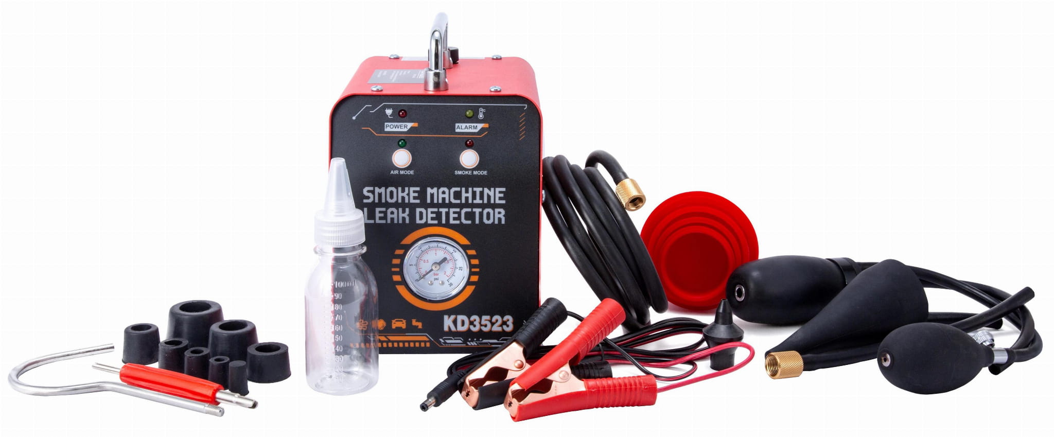 Suitsugeneraator lekete testimiseks süsteemidele 12V 20l/min 30ml KD3523