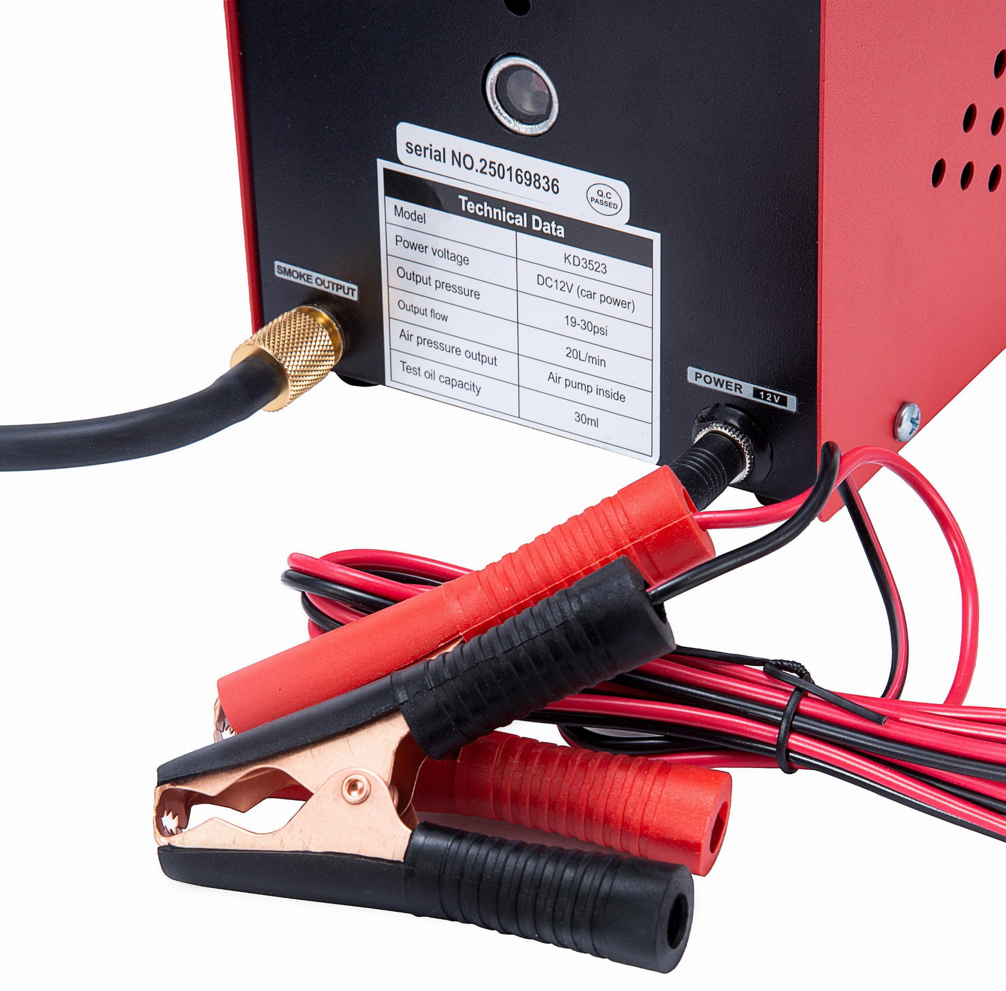 Suitsugeneraator lekete testimiseks süsteemidele 12V 20l/min 30ml KD3523