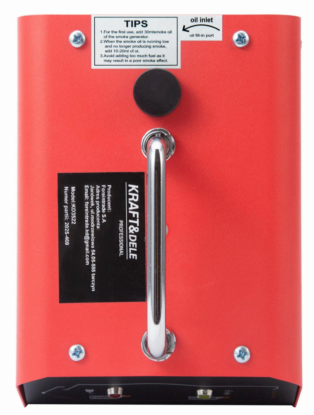 Smoke generator for leak testing systems 12V 18l/min 30ml KD3522