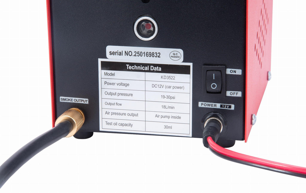 Smoke generator for leak testing systems 12V 18l/min 30ml KD3522
