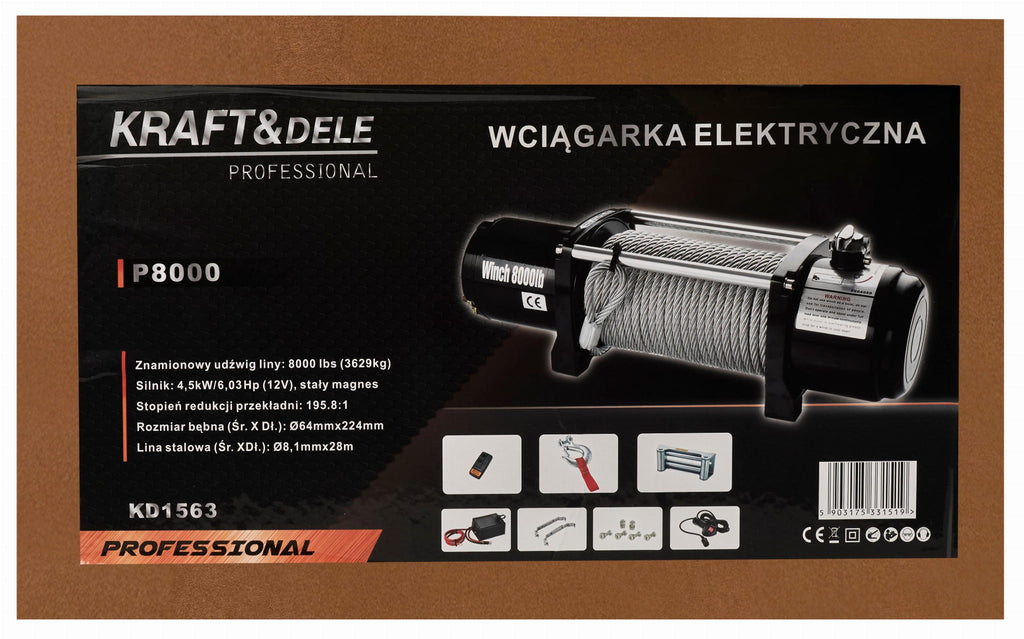 Winch - Electric Winch KD1563 8000LBS 12V