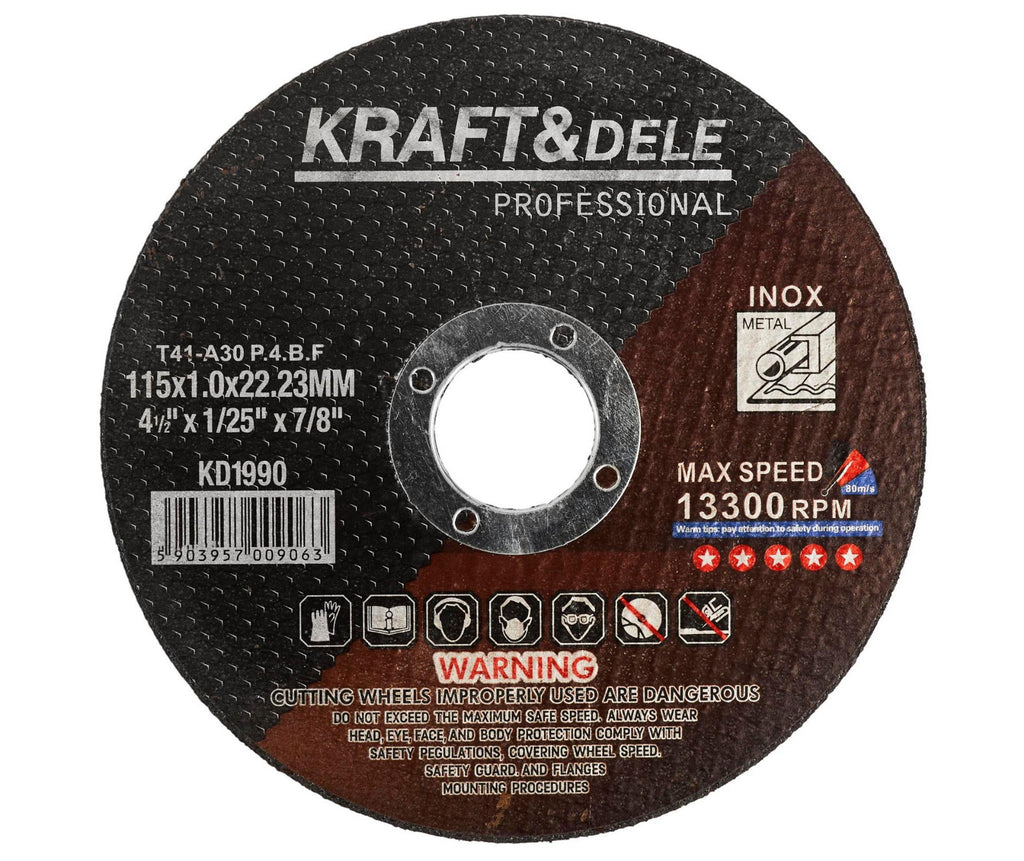 Metal cutting disc 115x1.0x22.23 mm KD1990 (VD9)