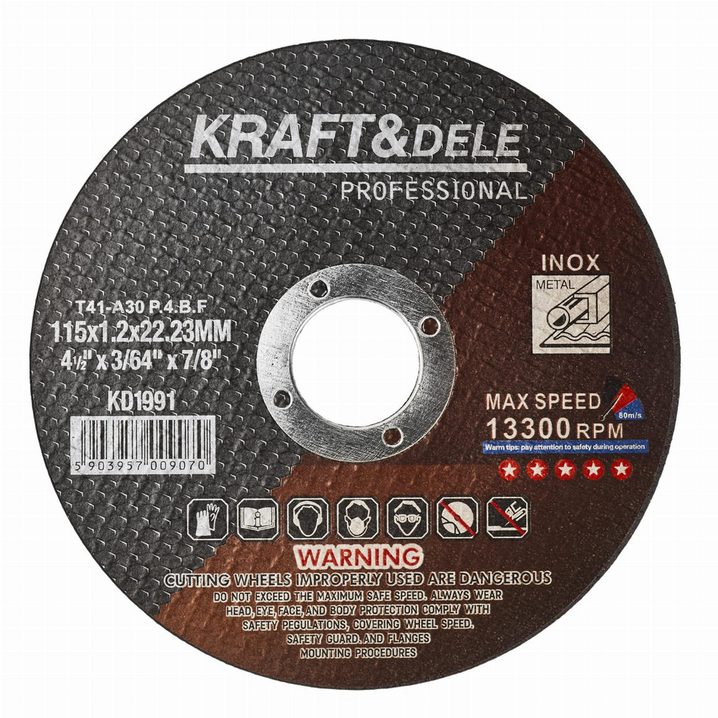 Metal cutting disc 115x1.2x22.23 mm KD1991 (VD9)