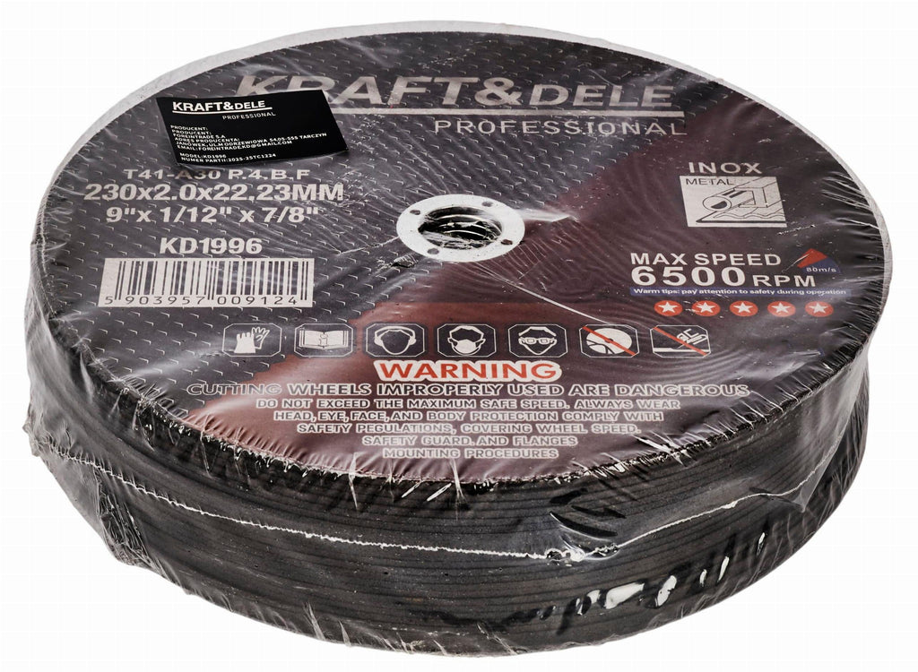Metal cutting disc 230x2.0x22.23 mm KD1996 (VB9)
