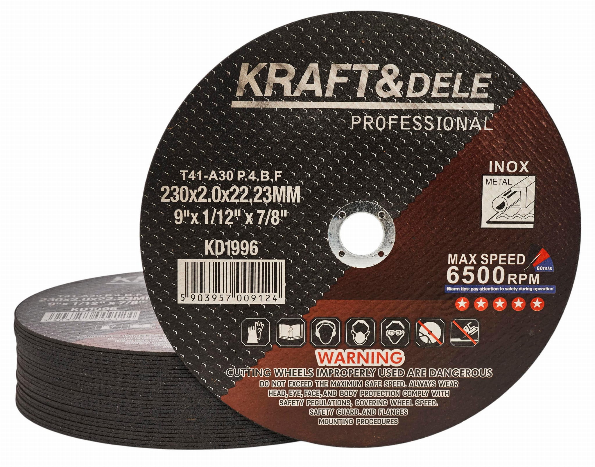 Metal cutting disc 230x2.0x22.23 mm KD1996 (VB9)