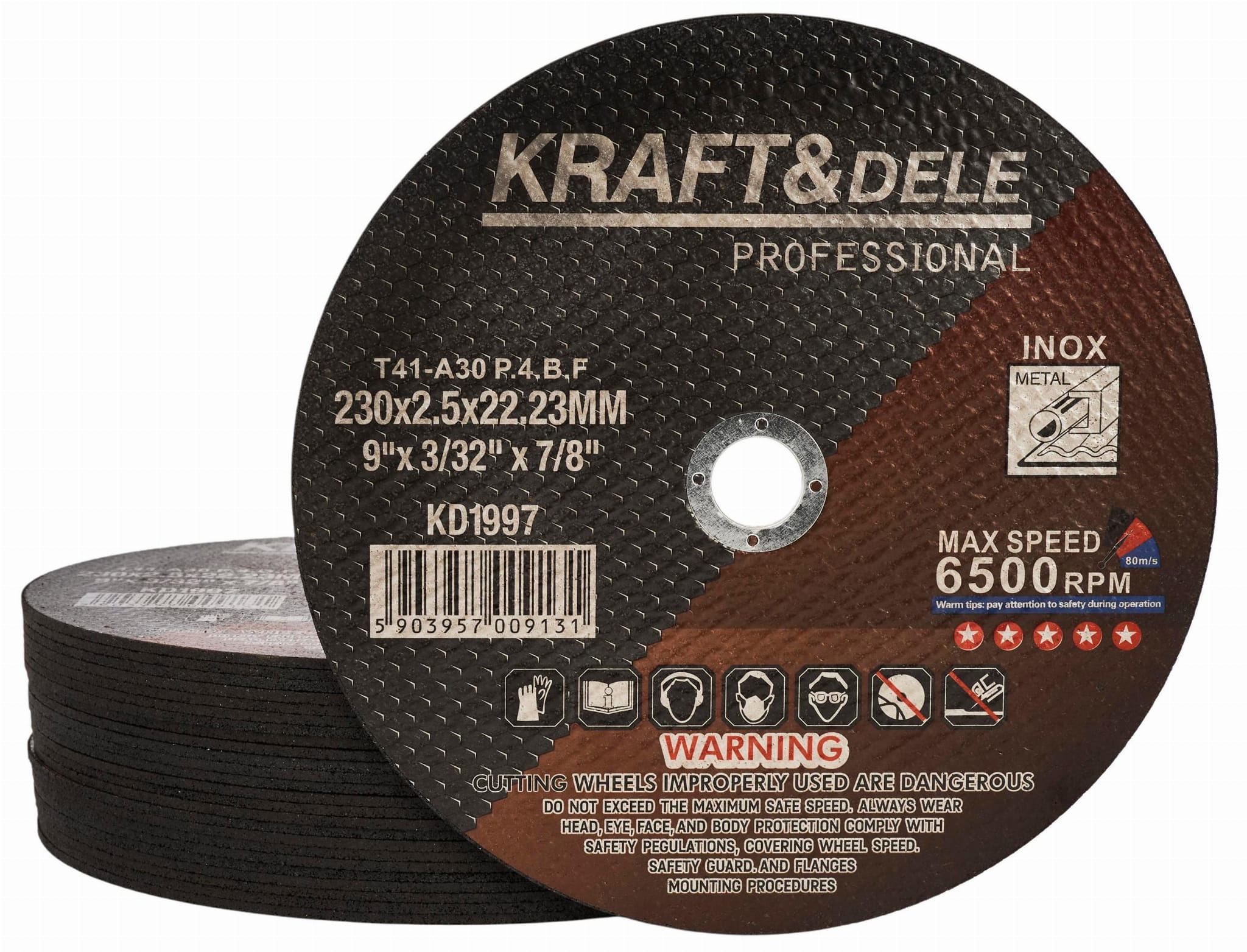 Metal cutting disc 230x2.5x22.23 mm KD1997