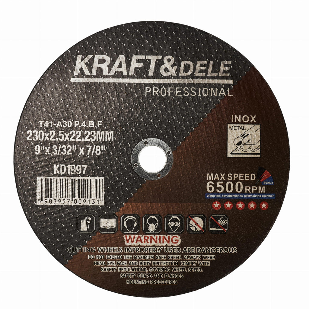Metal cutting disc 230x2.5x22.23 mm KD1997