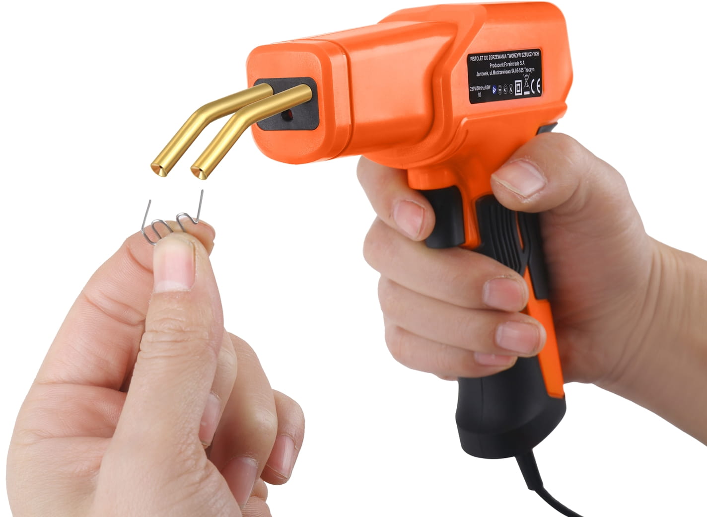 PLASTIC WELDER SOLDERING IRON 85W FOR PLASTIC + ACCESSORIES STAPLES KD11295