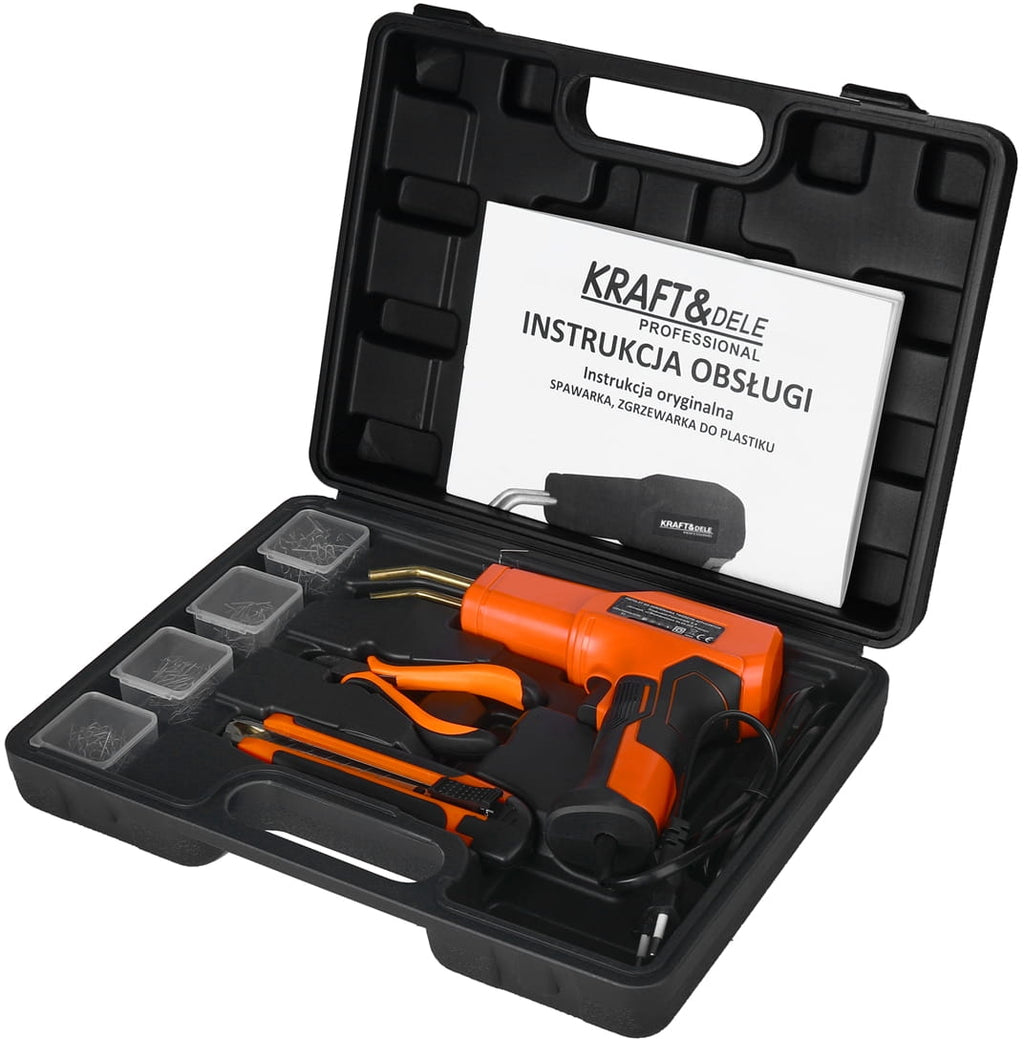 PLASTIC WELDER SOLDERING IRON 85W FOR PLASTIC + ACCESSORIES STAPLES KD11295