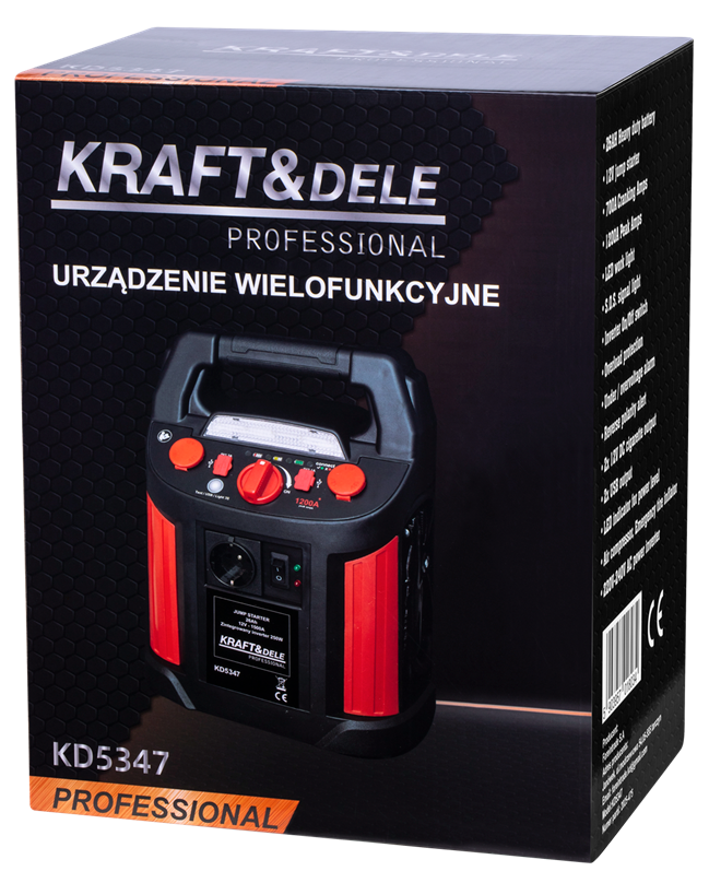 JUMP-STARTER 1200/700A 26Ah 12V INVERTER KD5347