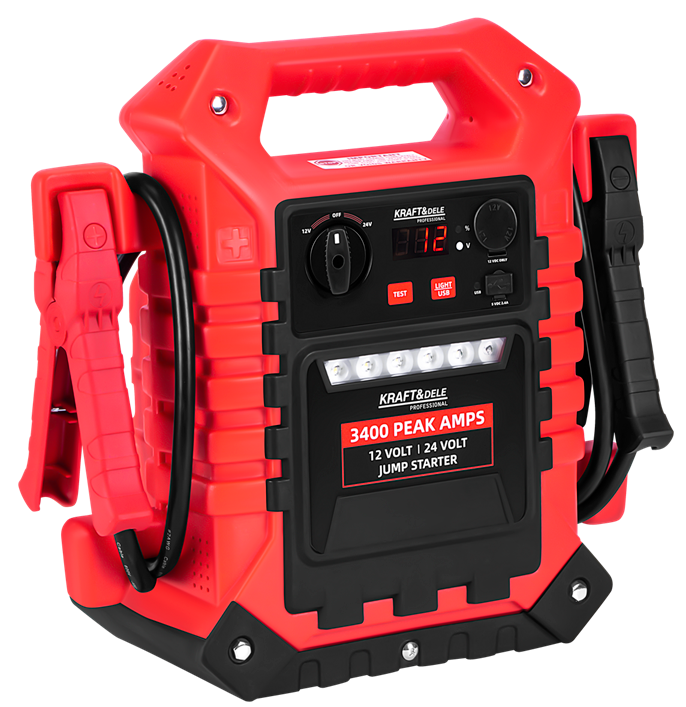 Jump Starter 3400/1400A 12/24V + lighting KD5345