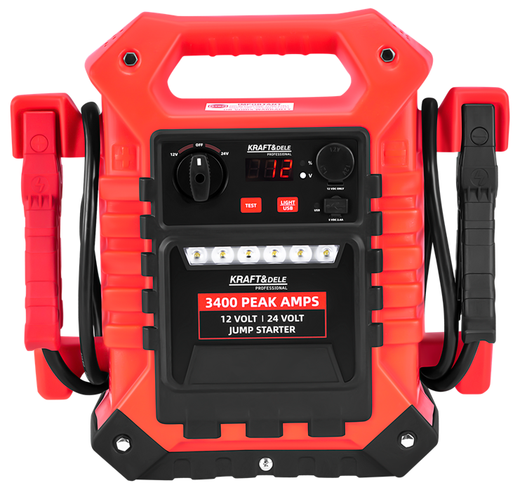 Jump Starter 3400/1400A 12/24V + lighting KD5345