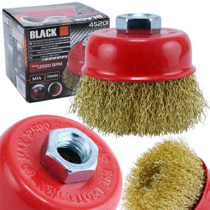 Esihari lihvmasinale M14 75mm messingtraat mittekootud