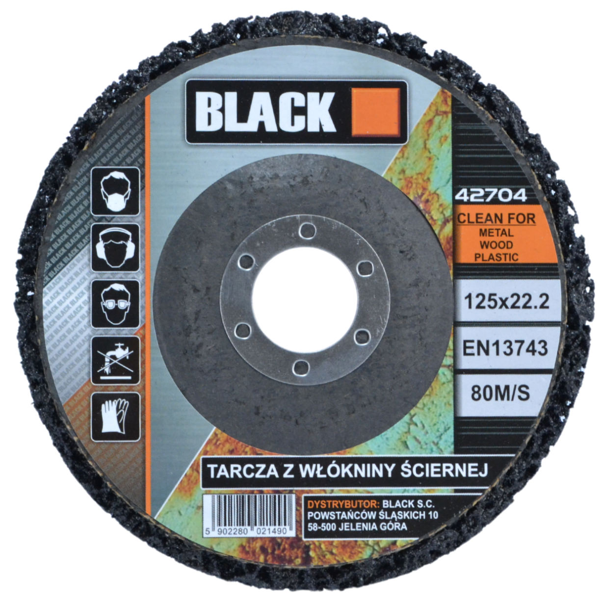 125mm Black lihvkettas abrasiivketas juustele